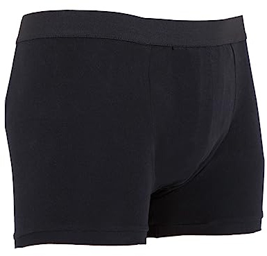 P&S Healthcare's Men's Protective Trunk - Black - No Absorbency Level - A Barrier Pant for IBS and Urinary Incontinence - Waterproof Lining (Medium (33-36 Waist))