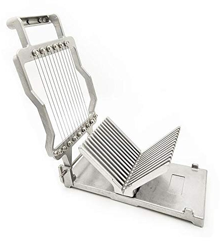 hzexun 10mm / 20mm Planche à Couteaux Fromage Pain en dés Couteau en Acier Inoxydable râpé Fromage en dés Uniforme trancheuse Coupe-Fromage trancheuse Pain (10MM)