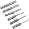 6 Pezzi Punte per Cacciavite con Gambo Esagonale, Set di Punte a Cacciavite a Punta Piatta con Intaglio Set di Punte per Cacciavite a Taglio con Lega S2 50mm 2.0-6.0mm