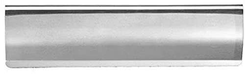Interior Letterbox Plate Tidy Cover Flap - 280 x 62mm - Satin Steel & Chrome | Front Door Letterbox Plate Cover - Interior/Exterior Mailbox Tidy - Door Post Flap