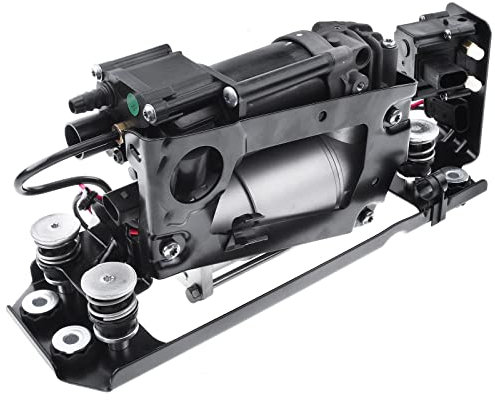 Frankberg Compressore della sospensione pneumatica con staffa con blocco valvola Compatibile con 5er F07 F11 520 528 530 535 550 7er F01 F02 F03 F04 730 740 750 760 ActiveHybrid 2008-2017