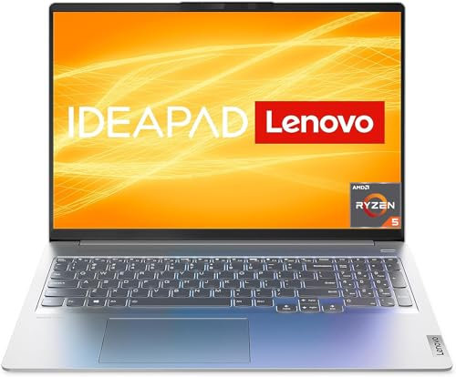 Lenovo IdeaPad Pro 5 Laptop | 16 2.5K Display | AMD Ryzen 5 5600H | 16GB RAM | 512GB SSD | AMD Radeon Grafik | Win11 Home | QWERTZ | grau