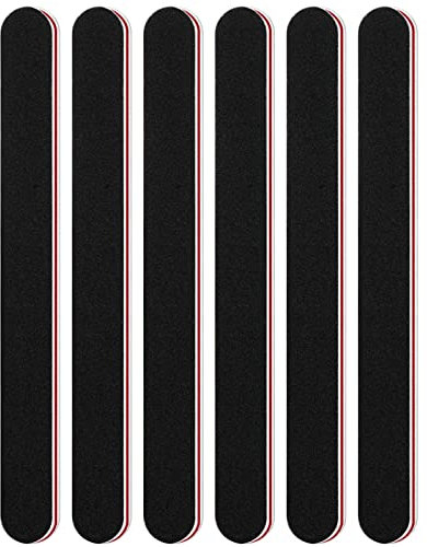 Sularpek 6 Stück Nagelfeile 100/180 Körnung, Schmirgelbrett Feilen für Gelnägel, Nagelfeilen für Gelnägel, Nail File, Doppelseitige Nagelfeile, Waschbar, Profi Nagelfeile für Naturnägel u Acrylnägel