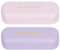 Simpolor 1/2 Stück Hardcase Brillenetui, Kratzfeste Tragbare Brillenbox, Hartschalen Etui Brillenorganizer Brillenaufbewahrung für Sonnenbrille Lesebrille,Lila + Rosa