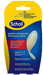 Dr. Scholl's Apósitos para Ampollas en Talón x5 | Alivio Instantáneo y Cicatrización Rápida | Adhesión Reforzada | Impermeables y Transpirables