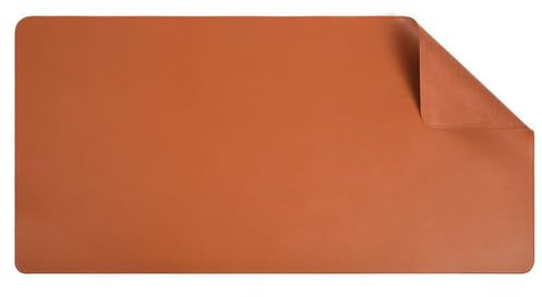 Schreibtischunterlage aus PU-Leder, rutschfeste Schreibtischunterlage für Büro und Zuhause, wasserdicht, Laptop-Schreibunterlage, hitzebeständig, Tastatur-Mauspad, Schreibunterlage (Hellbraun, 40 x 30
