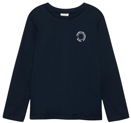 s.Oliver Junior Baby Longsleeve aus Baumwoll-Jersey – Regular Fit, mit Print-Detail, Rundhalsausschnitt