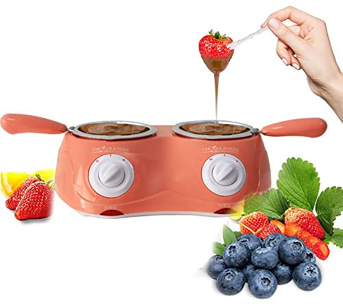 STMKB Olla De Fusión De Chocolate, Kit De Fusión De Chocolate Eléctrico De Doble Caldera, Sistema De Control Automático De Temperatura, Adecuado para Chocolate, Mantequilla, Queso, Crema, Dulces