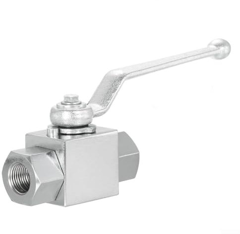 Hydraulischer Kugelhahn aus Karbonstahl, effizient, 2-Wege, 500 bar (NPT 1-4 Zoll)