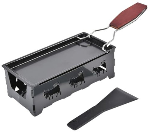 FUNOMOCYA Non-Stick Roasting Small Baking Tray Cheese Pan for Camping Stove Easy Clean Heat Insulation