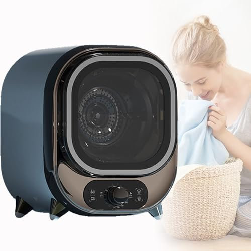 Spdazzleburst Secadora compacta y Mini, Secadora de condensación pequeña, Secadora con ventilación, Capacidad de 0,8 kg, para Uso en encimera o Montaje en Pared,Brown