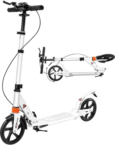 Patinete para adultos, plegable, altura ajustable, ruedas de poliuretano, para niñas, niños, adolescentes, hasta 100 kg