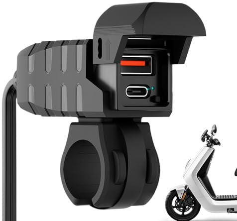 Cargador USB para Motocicleta, Puerto USB para Motocicleta - Accesorios de Motocicleta con Puerto USB Impermeable de Carga rápida,USB Seguro para Motocicleta para el año Nuevo Chino, día de San