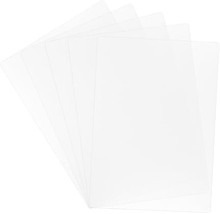 Angoily 5blätter Transparentes Schreibpad Wasserdichte Wiederverwendbare Kunststoff Schreibunterlage Leicht Und Robust Für Schüler Büro Und Prüfung Glatte Oberfläche Rutschfest Und Langleb