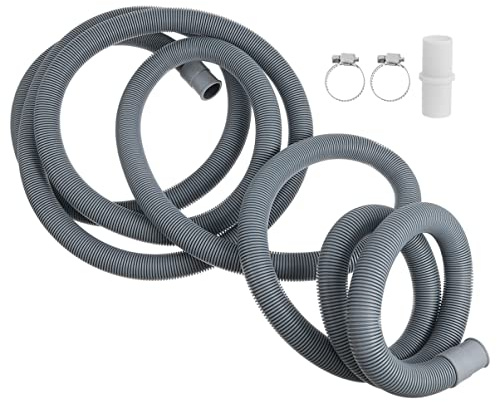 VILLCASE 3-Meter Washing Machine Drain Hose Extension Kit Clamp Connector, Washing Machine Draining Hose Extension for Dishwasher and Dryer Plumbing