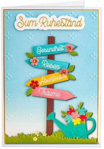 Joli Coon 3D Ruhestand Karte SIGNATURE, mit FinePaper Kuvert | 350g Designerpapier, Fine-Paper-Kuvert, goldener Siegelsticker, für persönliche Abschiedsworte, Premium-Papeterie