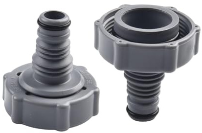 P6H1419 Vanne de Vidange Adaptateur de Tuyau pour Piscine Adaptateur de Drainage pour Vidanger L'Eau Compatible avec Tuyau de Piscine Accessoire de Piscine en Plastique