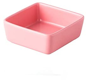 HAVVMK Juego de azucareros de Porcelana, Bandeja pequeña para Aperitivos, Ideal para postres, Aperitivos, ensaladas y Aperitivos. (Rosa, Talla única)