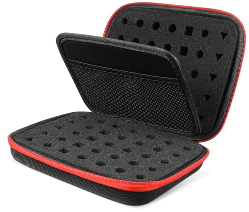 TOYANDONA Bolsa Organizadora y Bolsillo de Malla de Dados Portátil de Fibra Sintética Compartimentos Dobles para Juegos de Mesa y Cartas