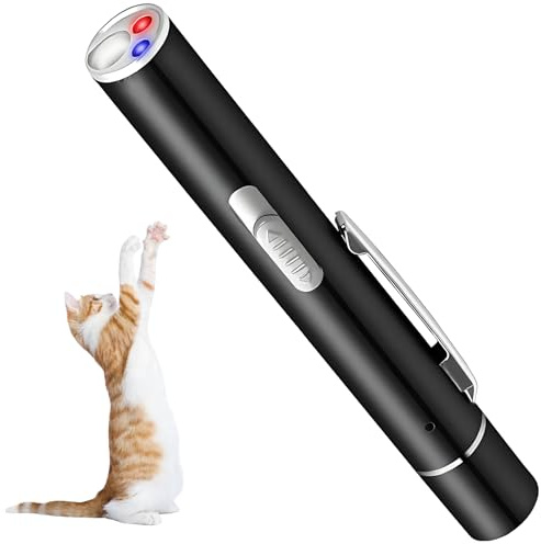 NXPUXP Jouets pour Chats,Jouets Interactifs pour Chats Et Chiens,Jouet Rechargeable par USB avec 3 Modes Réglables(V9)