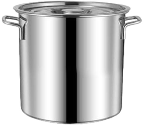 Pentola Per Zuppa Di Pesce, Pentola In Acciaio Inossidabile, Pentola Per Zuppa Con Coperchio, Casseruola | Pentola Per Famiglie | Finitura A Specchio | Pentola, Pentola Per Catering(25 * 25CM)