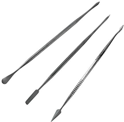 Model Craft - Talladores de acero inoxidable, 3 unidades