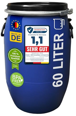 Kanister, Inhalt: 60 l, Durchmesser 400 mm x Höhe 640 mm