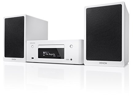 Denon N-9WTE2 système compact de réseau CEOL (2x 65 watts, radio Internet, DLNA, AirPlay, Bluetooth, Spotify Connect, App-Control) blanc