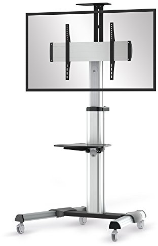 conecto TV Ständer Standfuß rollbar 37-70 Zoll für viele Fernseher/Monitore I Mit Rollen höhenverstellbar/schwenkbar/drehbar I Modell LM-FS02G