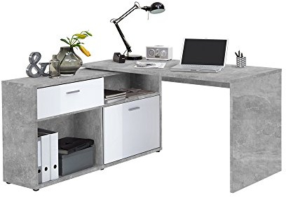 FMD Möbel Diego 1, Holz, Grau, 138 x 67,5 x 75 cm