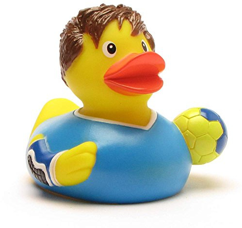 Duckshop I badanka handboll I pipande anka I L: 8 cm I pipande anka I present till idrottare I present samlare