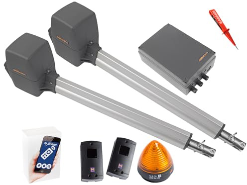 Hörmann Rotamatic P2 BiSecur Serie 3 Drehtorantrieb 2-flüglig + WLAN GATE Modul + Lichtschranken EL301 + Warnlicht SLK EADAMS Set 5in1A
