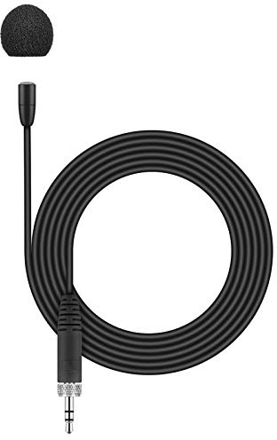 Sennheiser MKE Essential Omni-BLK Lavaliermikrofon (Sehr kleines, professionelles Lavaliermikrofon mit Kugelcharakteristik zur Übertragung von Gesang und Sprache) Schwarz
