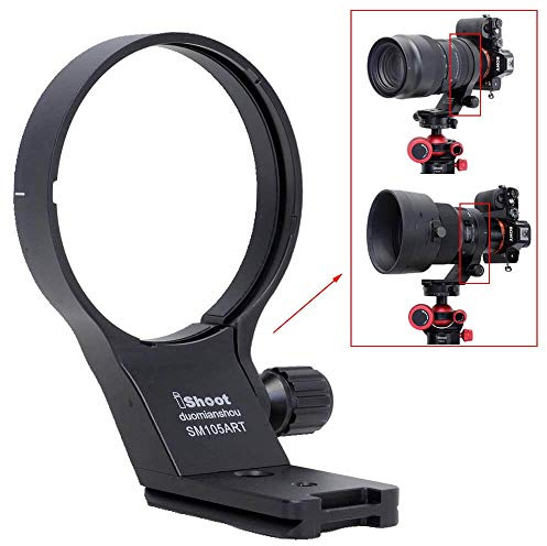 iShoot Stativring Stativschelle Objektiv Montage Stativ Stützring für Sigma 100-400mm f/5-6.3 DG DN OS & 105mm f/1.4 DG HSM Art, Halterungsring ist Arca-Swiss Fit Kameraplatte Schnellwechselplatte