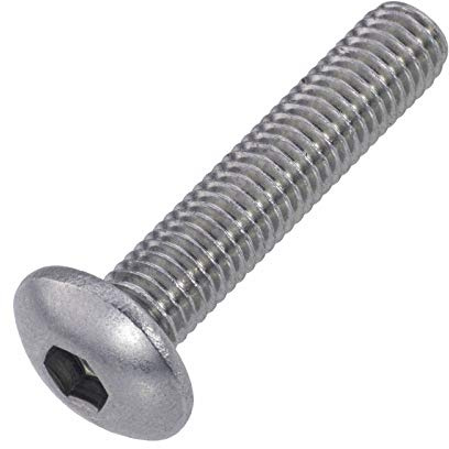 Zaunschrauben Edelstahl rostfrei A2 M 8 x 40 mm, 100 Stück- Innensechskant SW 5,5