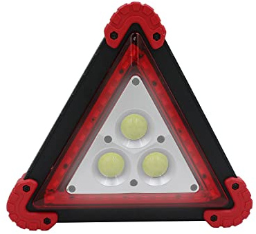 Segnale di emergenza portatile triangolare con 4 modalità di illuminazione nero/rosso 7500 K 20000 H 7 hSevenOn