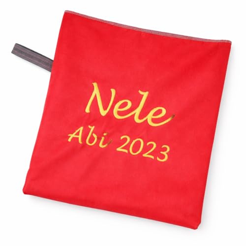 generisch Fitness Microfaser Handtücher mit Namen Bestickt - Strandtuch, Reisehandtuch, Sporthandtuch, Strandtuch (Chilli Red, 75 x 150 cm)