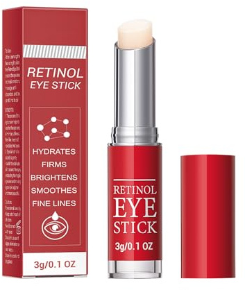 Retinol Eye Stick with Collagen,Hyaluronic Acid for Dark Circle, Wrinkles,Eye Balm Moisturizes Anti Aging,Visible Results in 3-4 Weeks, Retinol Eye Cream For Puffiness and Bags Reduces Fine Lines