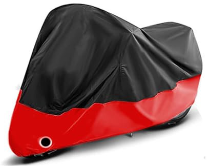 Motorrad Abdeckplane für Kawasaki Z900RS Z900 RS Z 900RS,Outdoor Motorradabdeckung Staubdicht Wasserdicht Motorradabdeckungen,A/BlackRed-XXXL