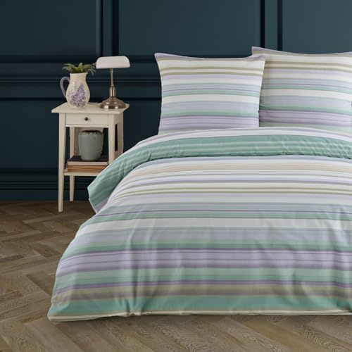 Buymax Bettwäsche 155x220 cm 4-teilig – Bettwäsche Set Renforcé 100% Baumwolle, 2 x Bettbezug 155x220 cm und 2 x Kissenbezüge 80x80 cm, Oeko-TEX, Reißverschluss, weich und atmungsaktiv
