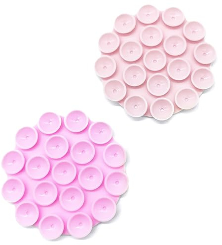 LuLiyLdJ 2 Pezzi Rosa Ventosa per Telefono, Compatibile con Tutti i Modelli di Cellulare