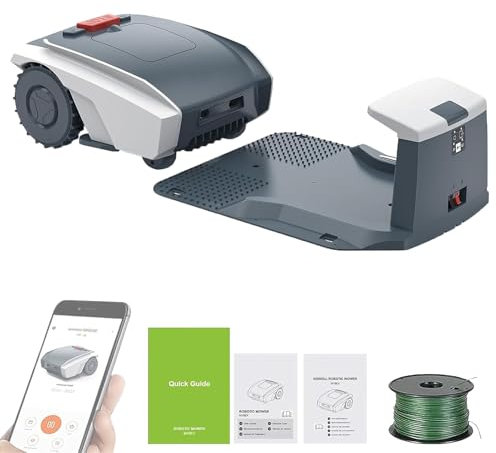 Eastnmythet Automatic Robot Lawn Mower for 1500m² Lawns, APP Control Garden Robot Mower, GPS Navigation Mower, 20-55 mm Cutting Height