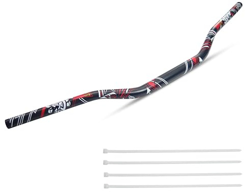 JXPANG Universal 28mm 1/1/8 Dirt Bike Handlebars, Upgraded Pit Bike Handlebar for Motocross CRF YZF KXF KLX RMZ DRZ Pit Dirt Bike ATV Quad (Black)