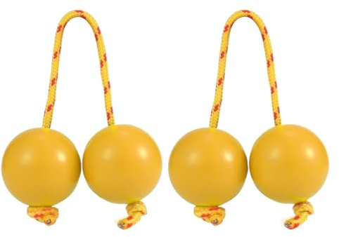 Rhythm African Shaker, instrumento musical africano – 2 pares de bolas rítmicas de huevo de música ABS, doble agitador de calabaza para principiantes amantes