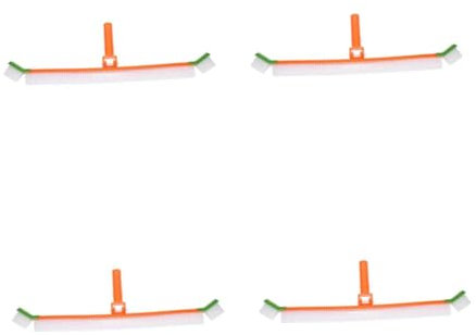 POPETPOP 4pcs Brush Head Long Dense Bristles Design for Tiles Commercial Cleaning