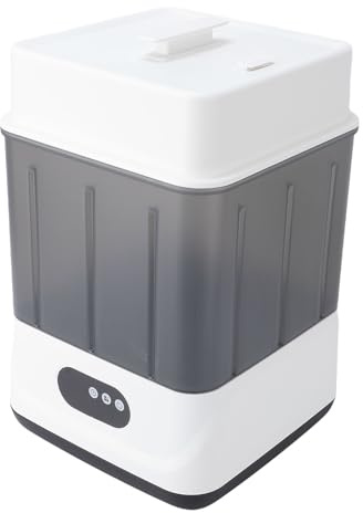 Luocute Sèche-Biberon électrique à Vapeur, Machine de Séchage de Biberon Double Couche 2 en 1 Pouvant Contenir 6 à 12 Personnes, Machine de Nettoyage Tout-en-un pour la Maison (Prise UE)