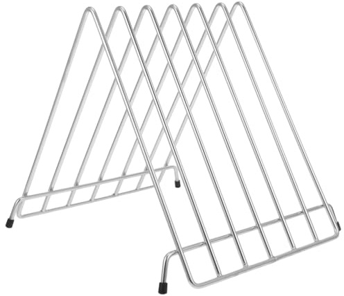 STOBAZA Support De Panneau De Hachage En Inox Rack De Stockage De Cuisine À Couches Avec Fond Ouvert Et Design Creux Pour Planche À DéCouper Planche À Pizza Restaurants Et Maison