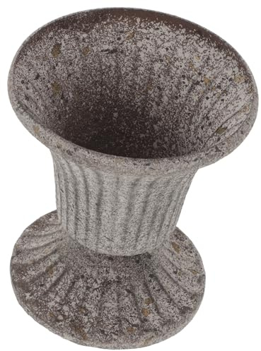 SHINEOFI Vaso Commemorativo in Ferro Portafiori da Cimitero Base Stabile, Decorazione per Tomba e Giardino, Resistente per Fiori Freschi e Artificiali, Uso Esterno per Memoriali e Lapidi