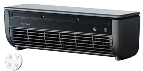 6000 MAh Ventilador De Aire ondicionado De La Pared 33.2x10.2x10.7cm Mini Ventilador De Aire ondicionado Portátil Con 3 Velocidades Ajustables, Aireondicionados Portátil Sin Tubo Exterior