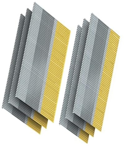 Framing Staple Nails 900pcs 34-Degree Finish Nails Kit Chisel Tip Style, 15 Gauge DA Galvanized Metal for Window Frame